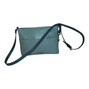 FOSSIL Fiona Leather East West Crossbody Green Crossbody Bag